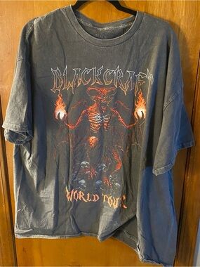 Black Craft 'World Tour' Demon Tee - Faded Black